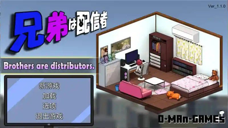 主播兄弟NTR二人 像素风 内容截图 1